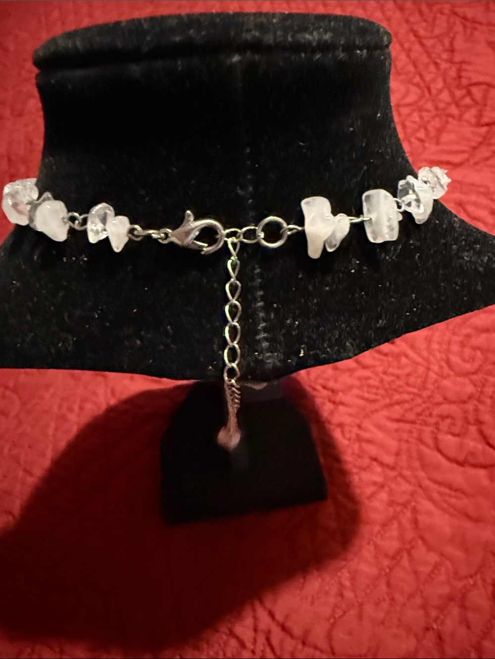 Rose Quartz Pendant Necklace in Pale Pink - Women Jewelry - Picture 6 of 8
